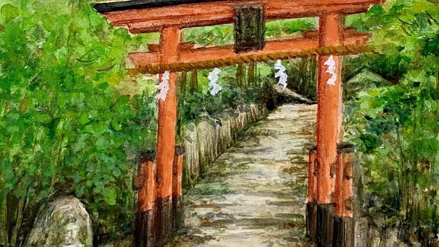 愛宕山の絵を描きませんか